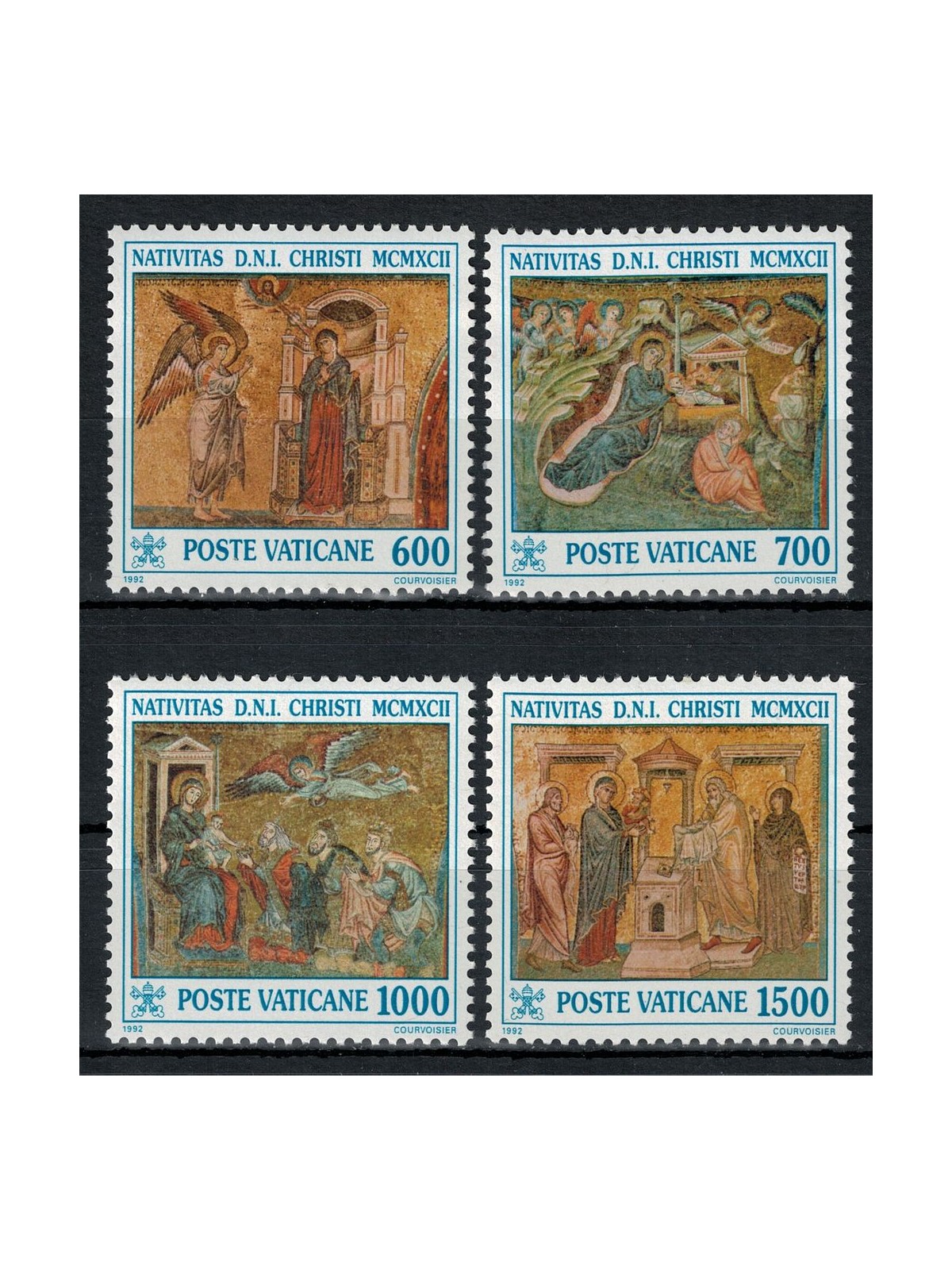 VATICAN 1992 Christmas 4v MNH**