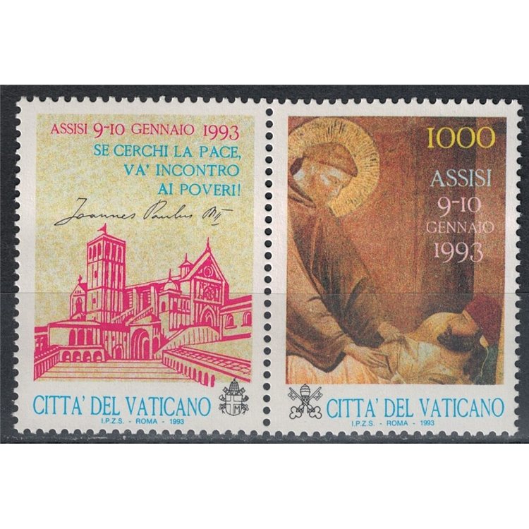 VATICAN 1993 Prayer Meeting MNH**
