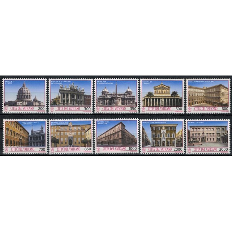VATICAN 1993 Art Treasures 10v MNH**
