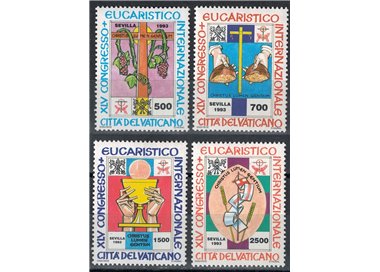 VATICAN 1993 International Eucharistic Congress 4v MNH**