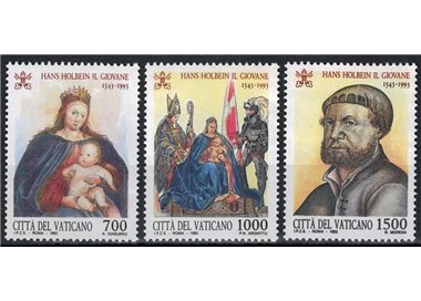 VATICANO 1993 Hans Holbein il giovane 3v MNH**