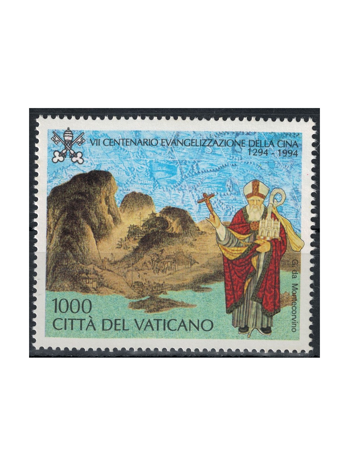 VATICANO 1994 Evangelizzazione della Cina MNH**
