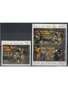 VATICANO 1994 Natale 3v MNH**