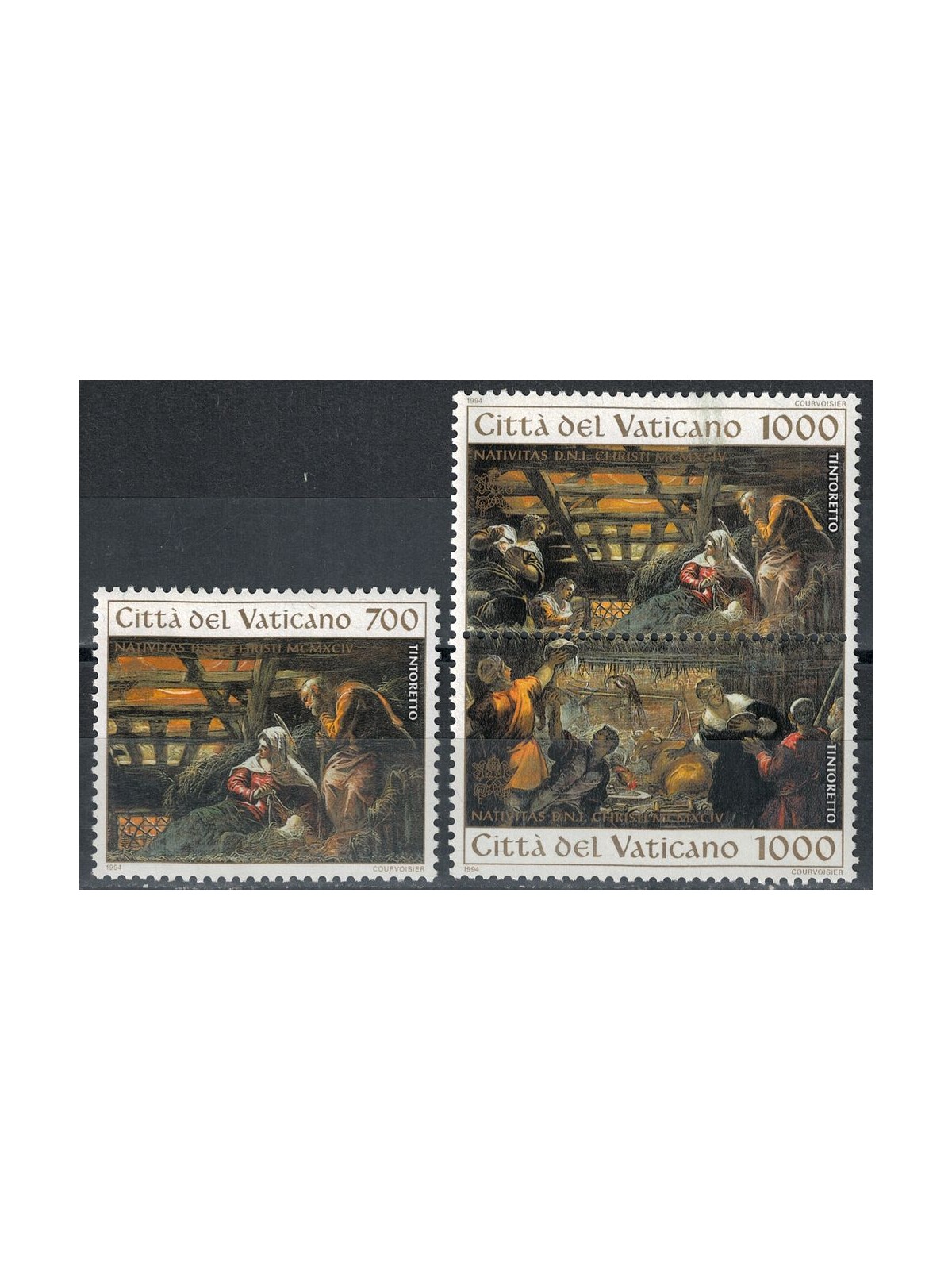 VATICAN 1994 Christmas 3v MNH**