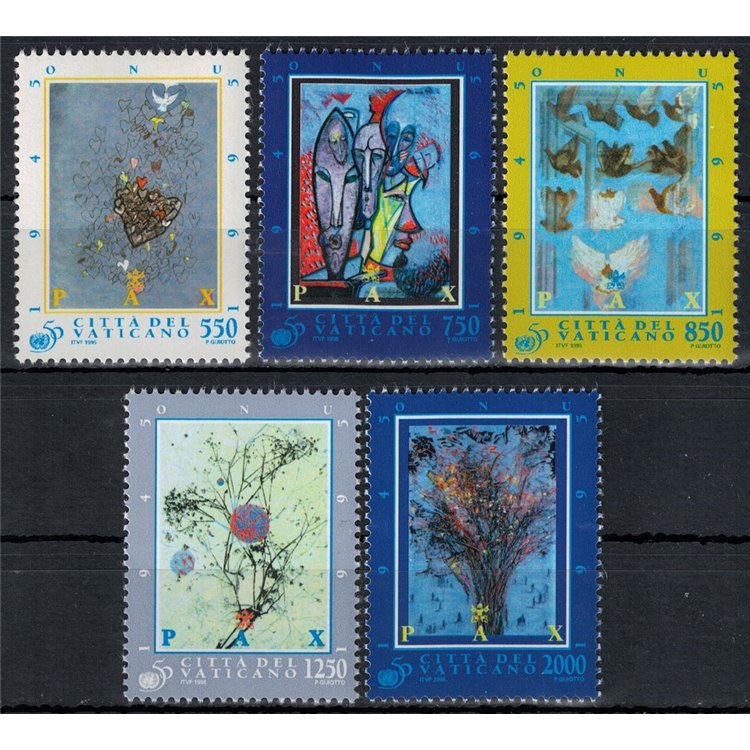 VATICANO 1995 Anniversario ONU 5v MNH**