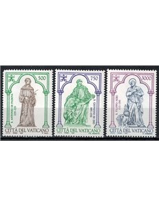 VATICANO 1995 S. Antonio, S. Giovanni e S. Filippo Neri 3v MNH**