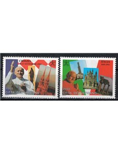 VATICANO 1995 Viaggi di Giovanni Paolo II 2v MNH**