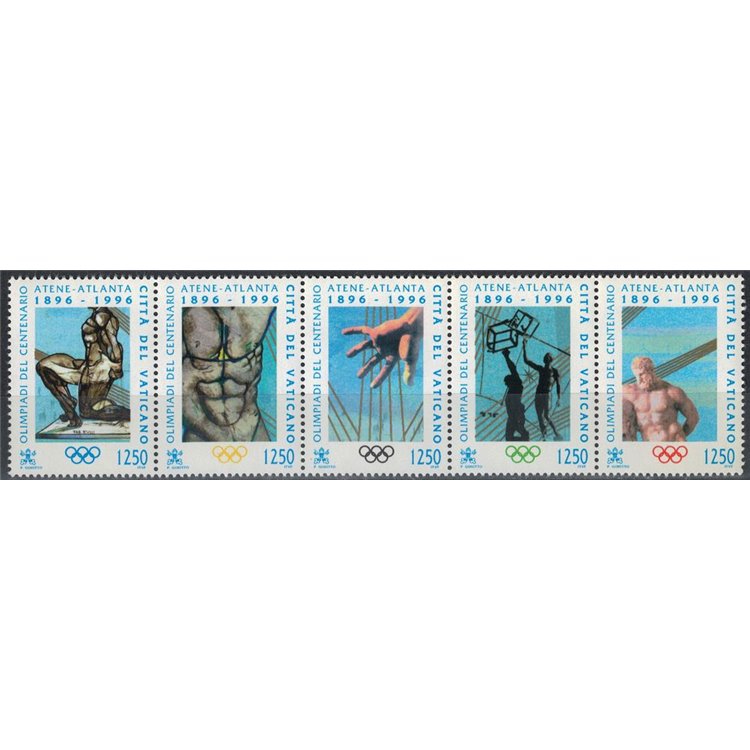 VATICANO 1996 Giochi Olimpici del centenario 5v MNH**