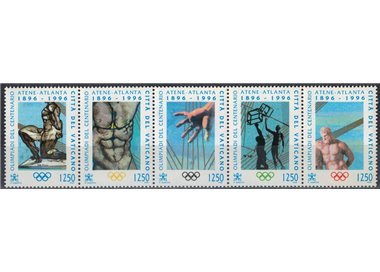 VATICANO 1996 Giochi Olimpici del centenario 5v MNH**