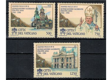 VATICAN 1996 Priestly Ordination of John Paul II 3v MNH**