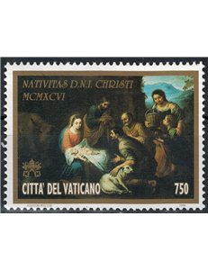 VATICAN 1996 Christmas MNH**