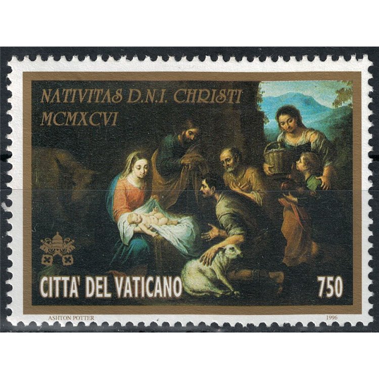 VATICAN 1996 Christmas MNH**