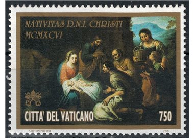 VATICAN 1996 Christmas MNH**