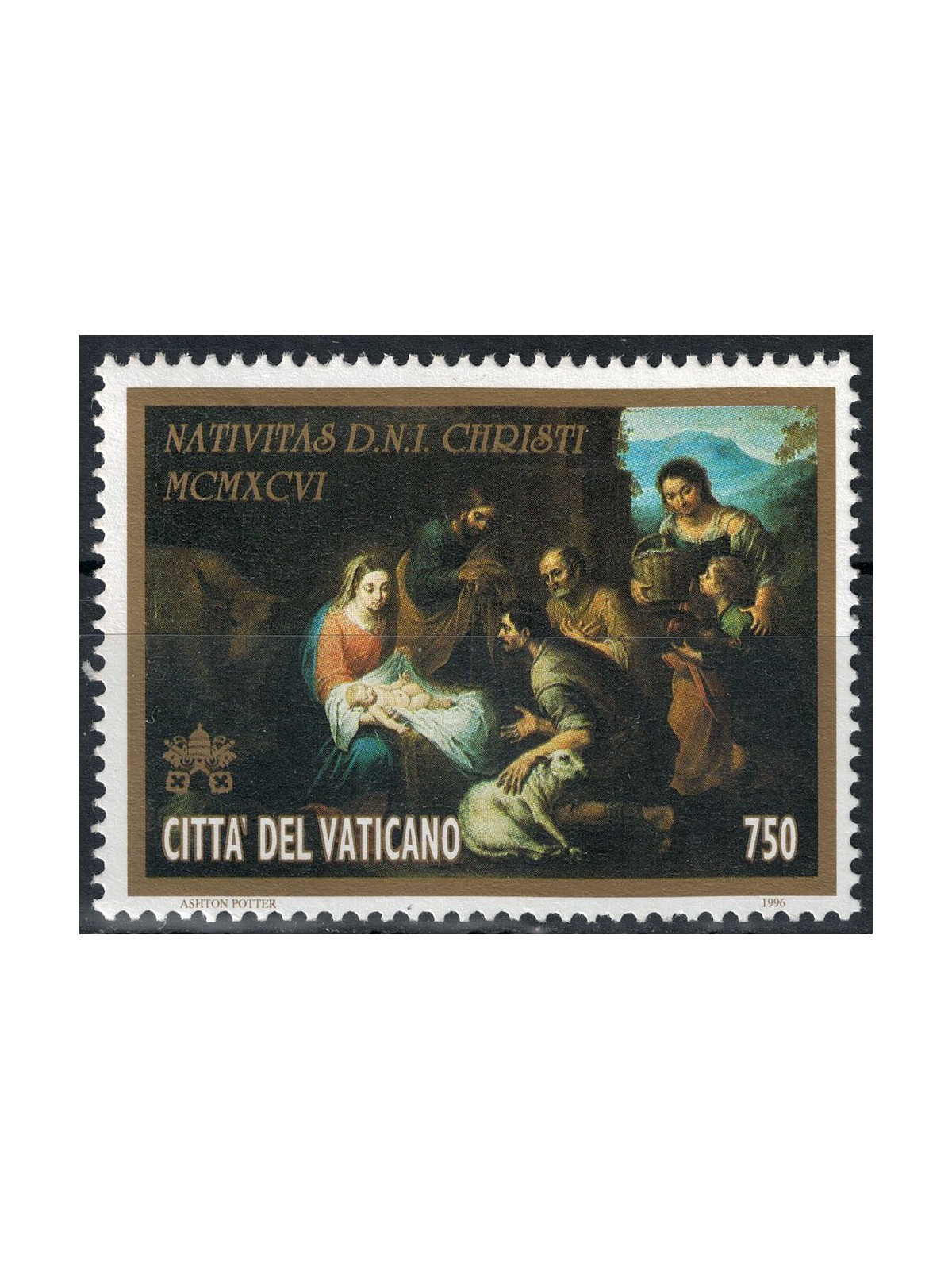 VATICAN 1996 Christmas MNH**