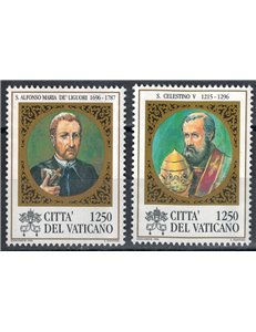 VATICAN 1996 St. Celestine V and St. Alphonsus Maria de' Liguori 2v MNH**