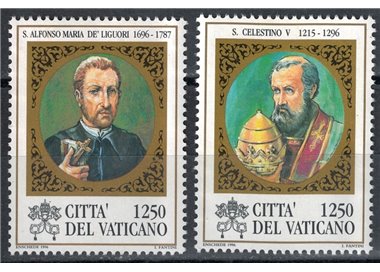 VATICANO 1996 S. Celestino V e S. Alfonso Maria de' Liguori 2v MNH**