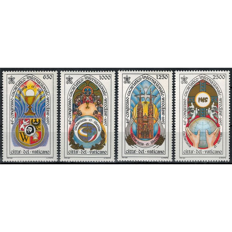 VATICANO 1997 Congresso Eucaristico 4v MNH**