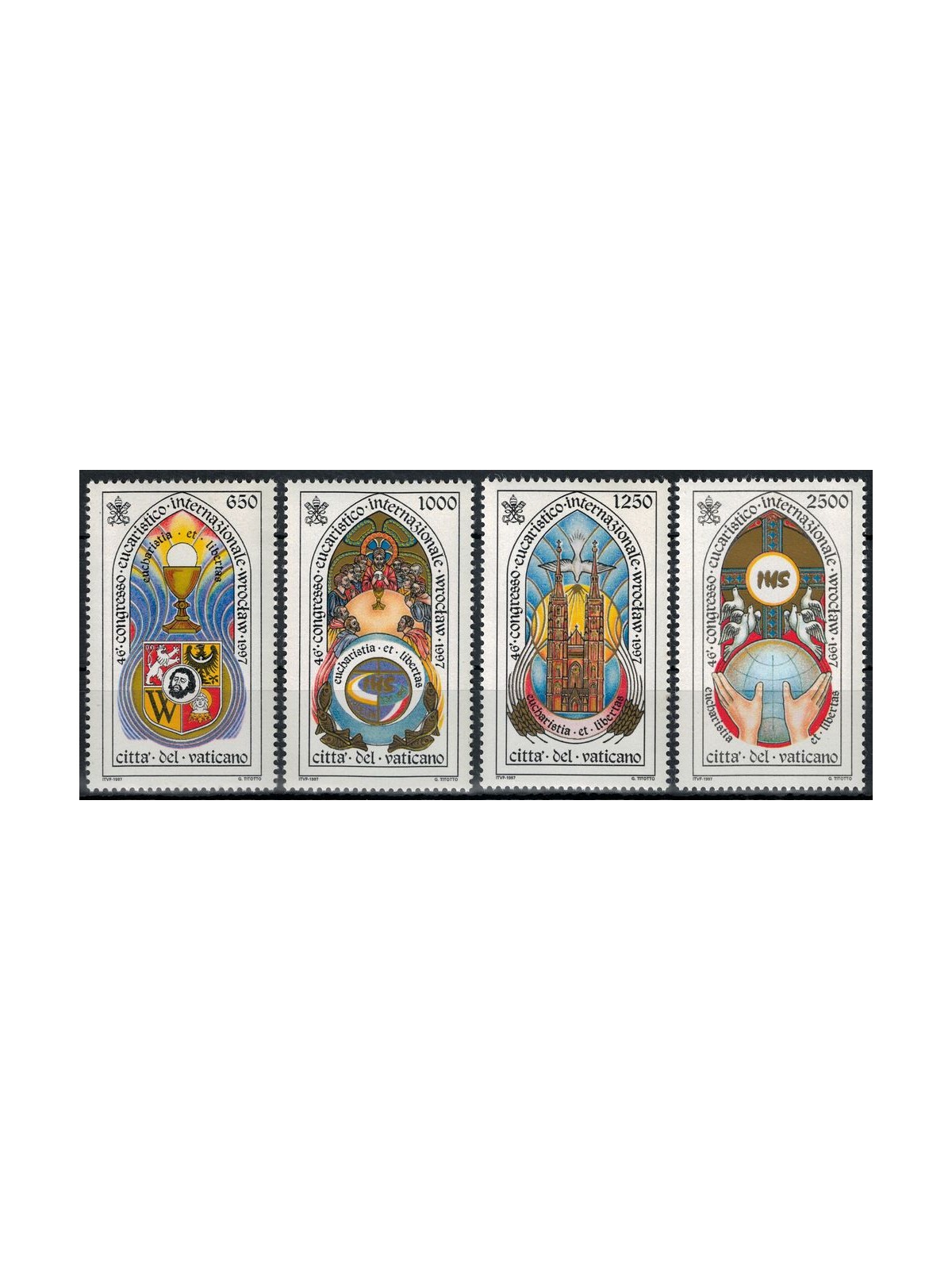 VATICAN 1997 Eucharistic Congress 4v MNH**