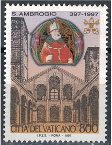 VATICANO 1997 Sant'Ambrogio MNH**