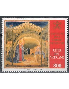 VATICANO 1997 Natale MNH**