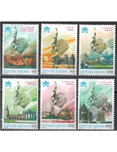 VATICANO 1997 Viaggi di Giovanni Paolo II 6v MNH**