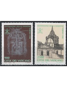 VATICANO 1998 Ostensione della Sindone 2v MNH**