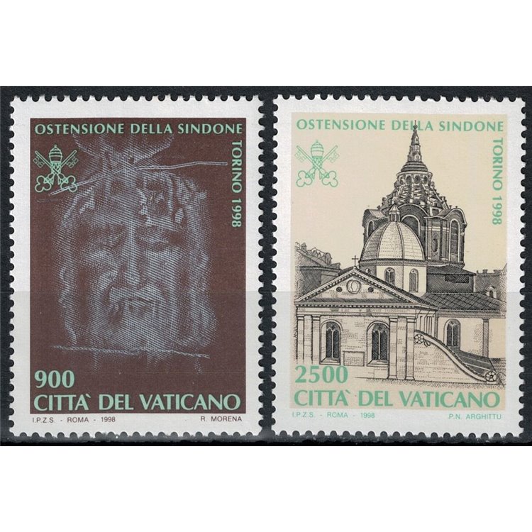 VATICANO 1998 Ostensione della Sindone 2v MNH**