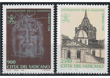 VATICAN 1998 Exposition of the Shroud 2v MNH**