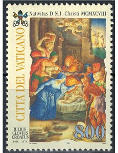 VATICANO 1998 Natale MNH**