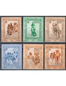 VATICAN 1998 Travels of John Paul II 6v MNH**