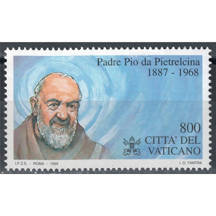 VATICANO 1999 Padre Pio da Pietrelcina MNH**