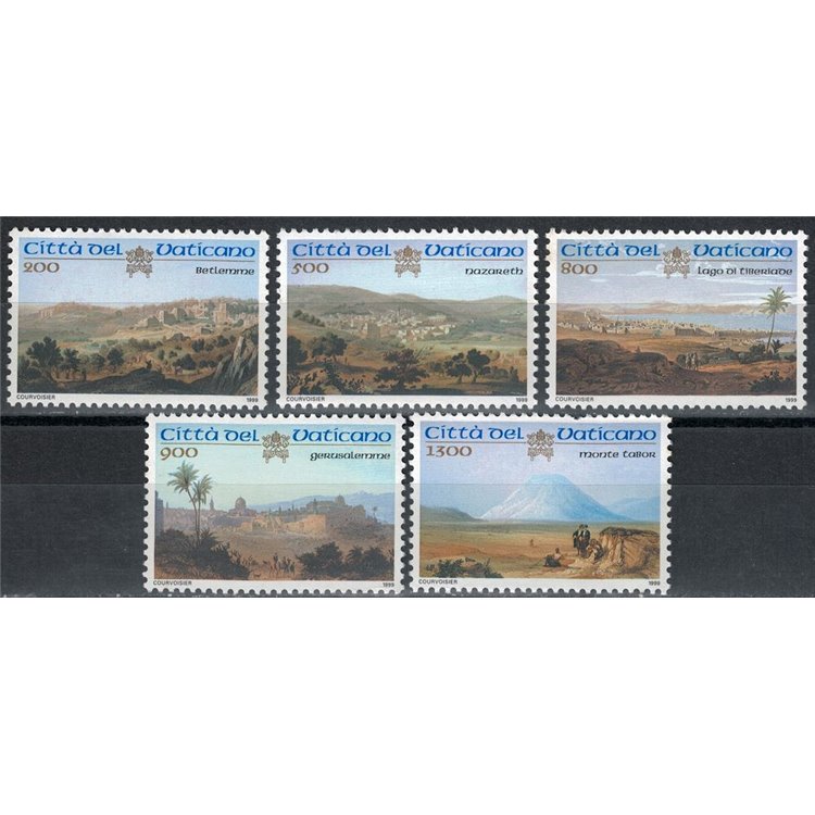 VATICAN 1999 Holy Places of Palestine 5v MNH**