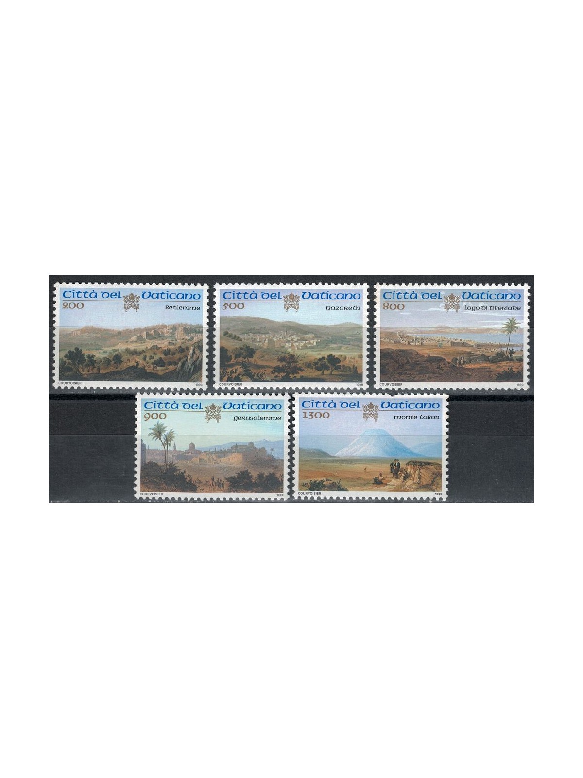 VATICANO 1999 Luoghi Santi di Palestina 5v MNH**