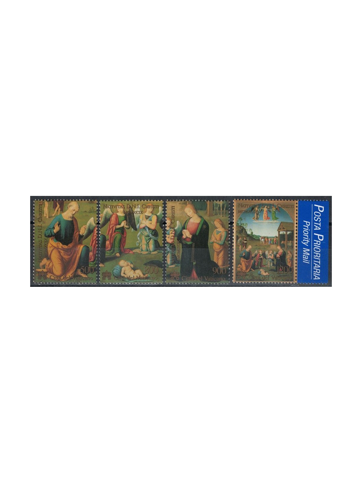 VATICANO 1999 Natale 4v MNH**