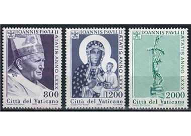VATICANO 2000 Genetliaco di Giovanni Paolo II 3v MNH**