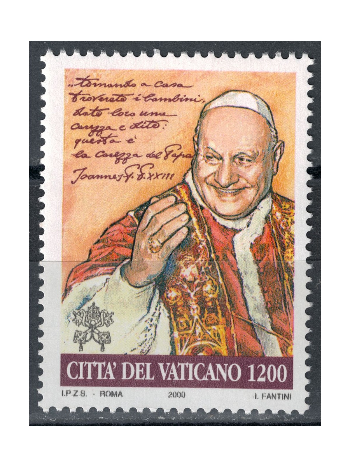 VATICANO 2000 Beatificazione di Papa Giovanni XXIII MNH**