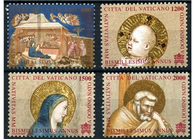 VATICAN 2000 Christmas 4v MNH**