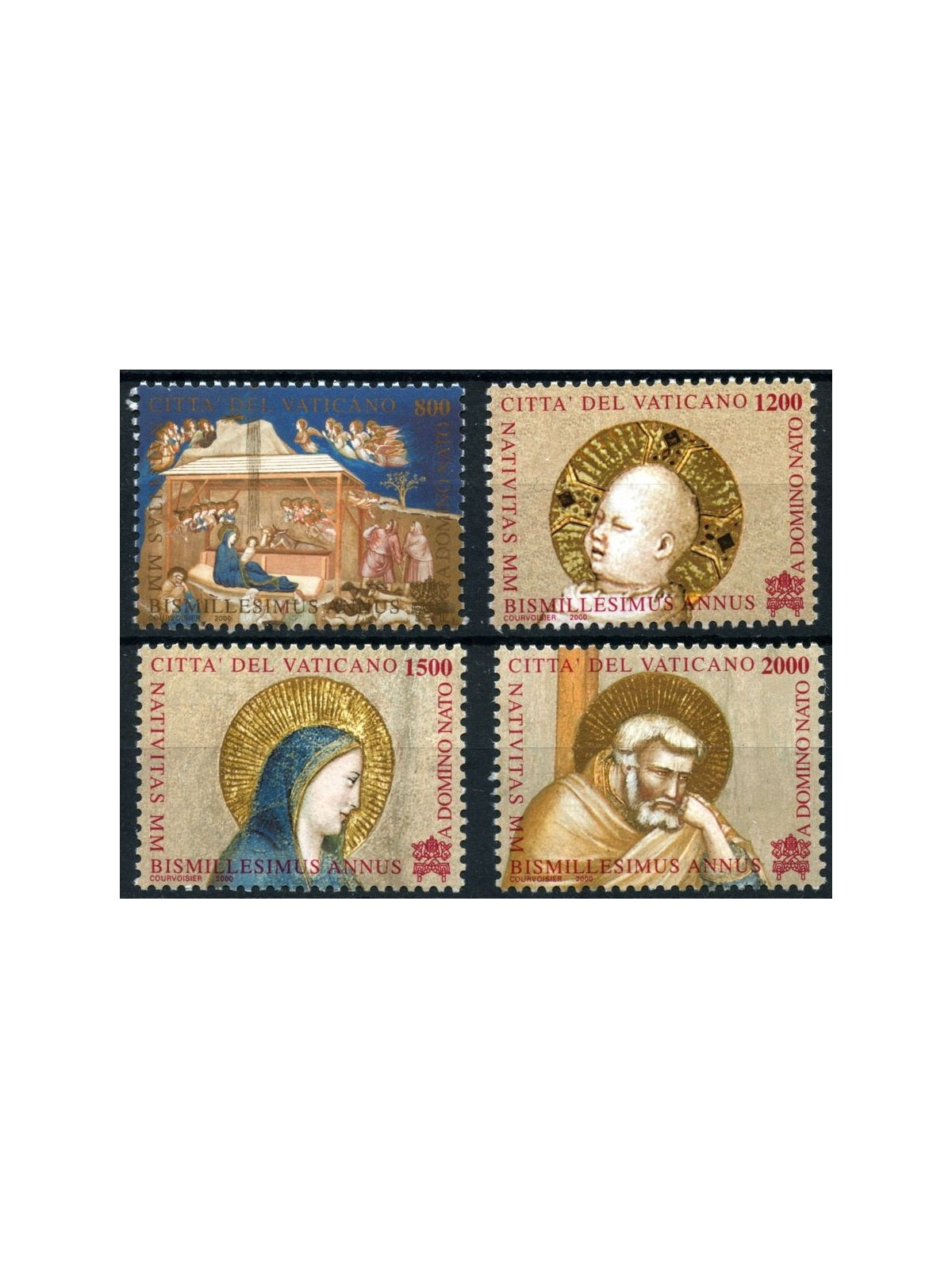 VATICAN 2000 Christmas 4v MNH**