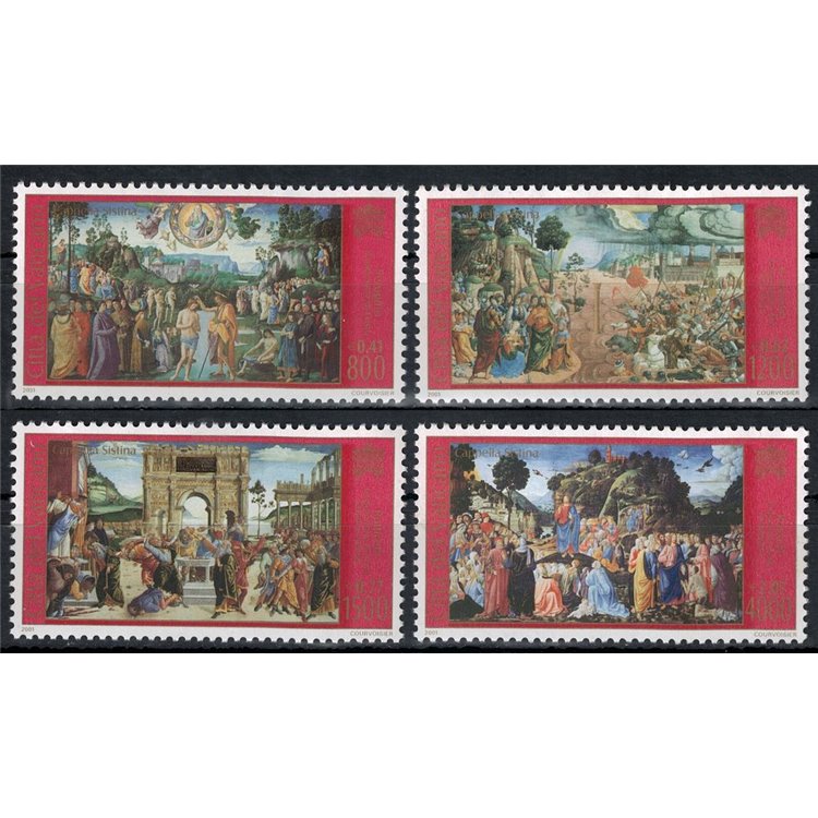 VATICANO 2001 Cappella Sistina 4v MNH**