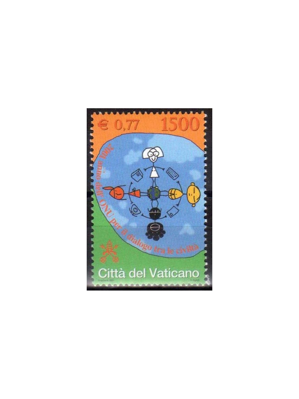 VATICAN 2001 Year of the UN MNH**