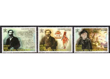 VATICAN 2001 Giuseppe Verdi 3v MNH**