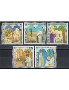 VATICAN 2001 Jubilee Pilgrimages 5v MNH**