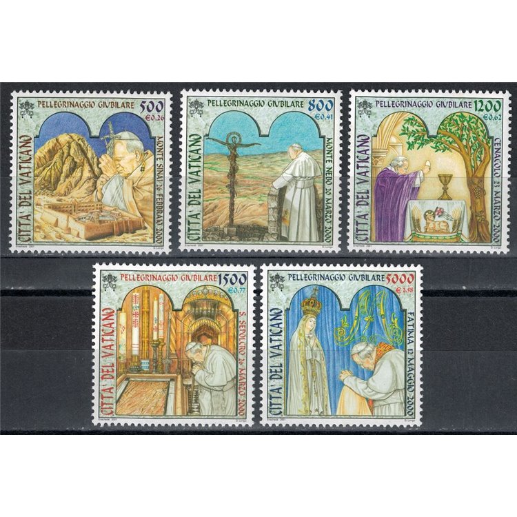 VATICANO 2001 Pellegrinaggi Giubilari 5v MNH**