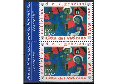VATICAN 2001 Christmas (from booklet) 2v MNH**
