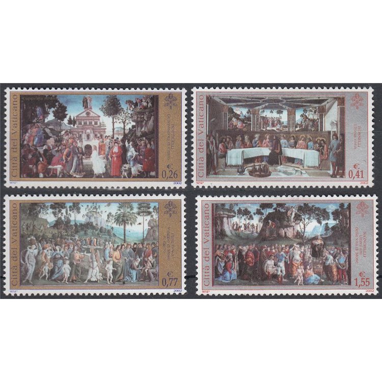 VATICAN 2002 Sistine Chapel 4v MNH**