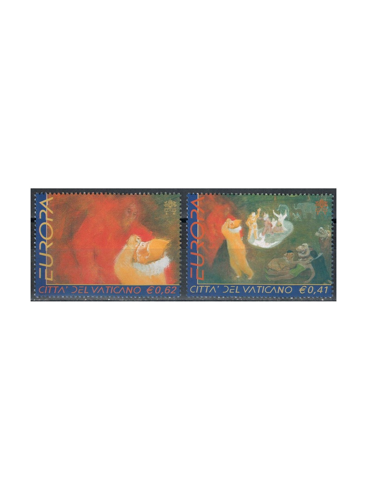 VATICANO 2002 Europa 2v MNH**