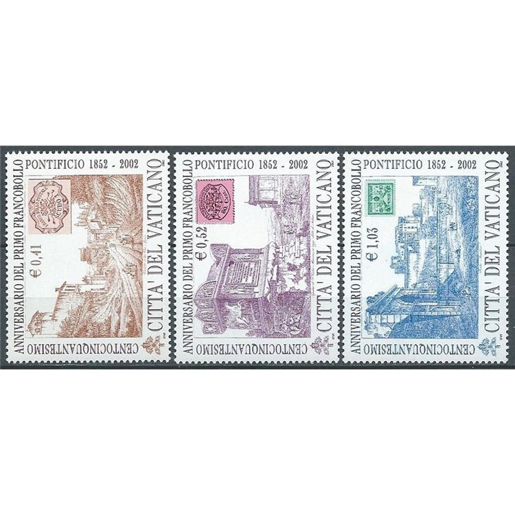 VATICANO 2002 Primo francobollo pontificio 3v MNH**