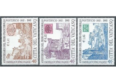 VATICAN 2002 First papal stamp 3v MNH**