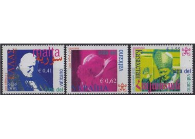 VATICANO 2002 Viaggi di Giovanni Paolo II 3v MNH**