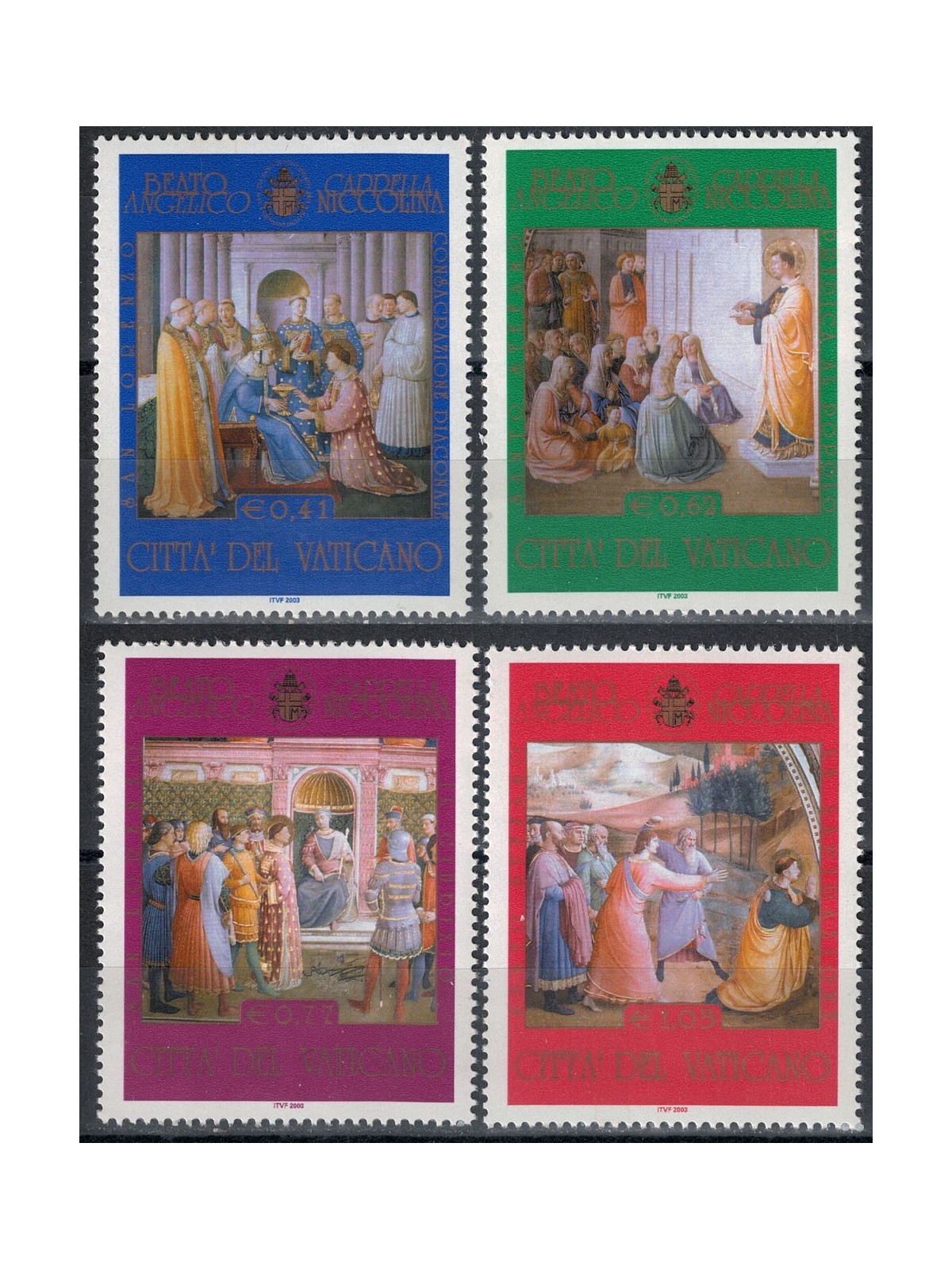 VATICANO 2003 Cappella Niccolina 4v MNH**